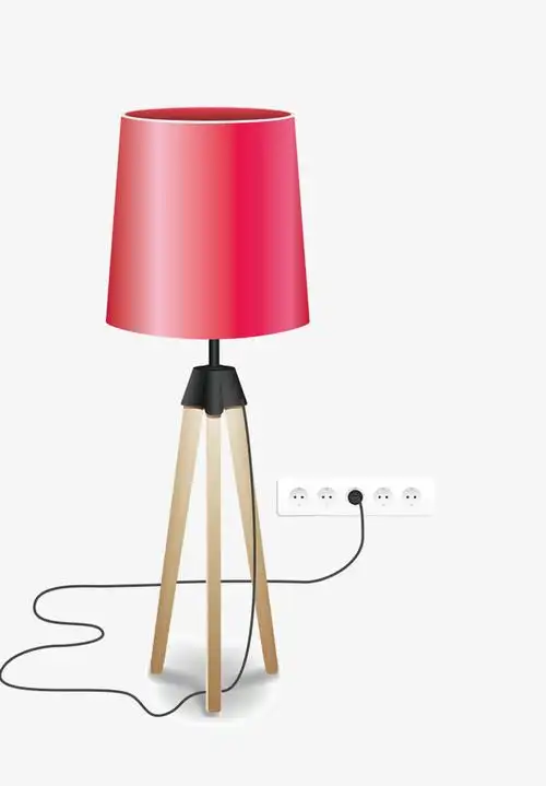 矢量台灯矢量卡通简洁扁平化台灯