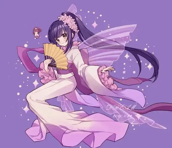 可爱动漫人物,全身像 临摹素材