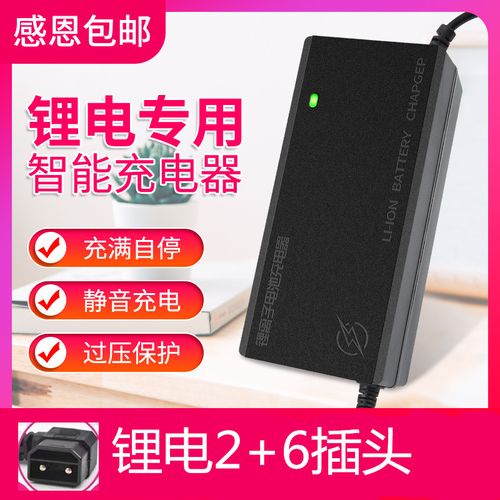 星恒锂电池充电器2 6插头48v60v铁塔换电爱玛电动车锂电池充电器