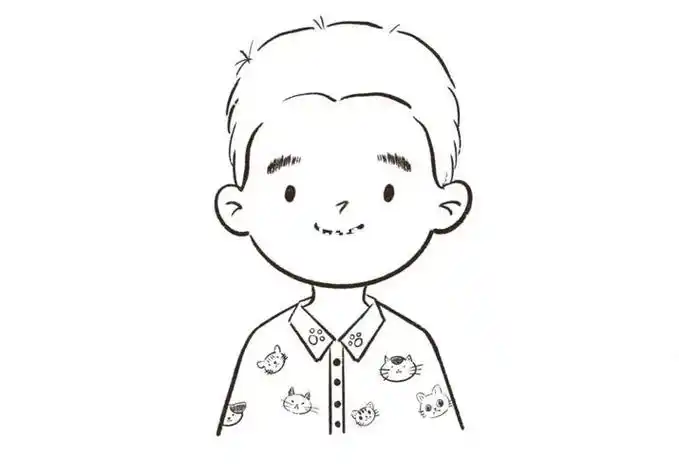 procreate画一个简单的寸头boy男生头像