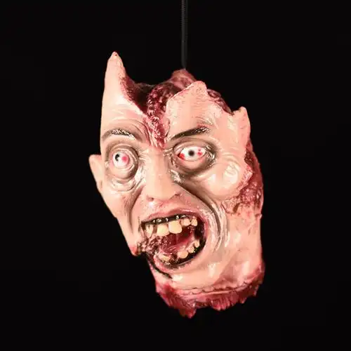 梦泡万圣节吊头酒吧鬼屋恐怖装饰道具密室整蛊断头恶搞人头挂件吊鬼