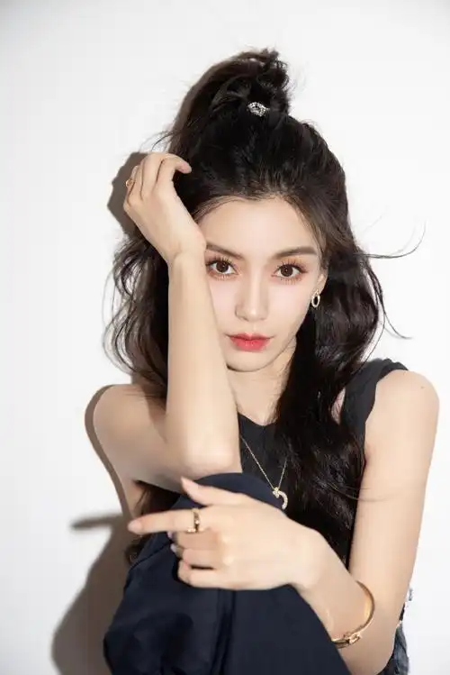 angelababy甜酷高马尾造型##angelababy酷女孩