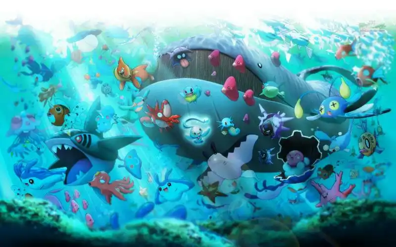 壁纸,卡通,海底世界