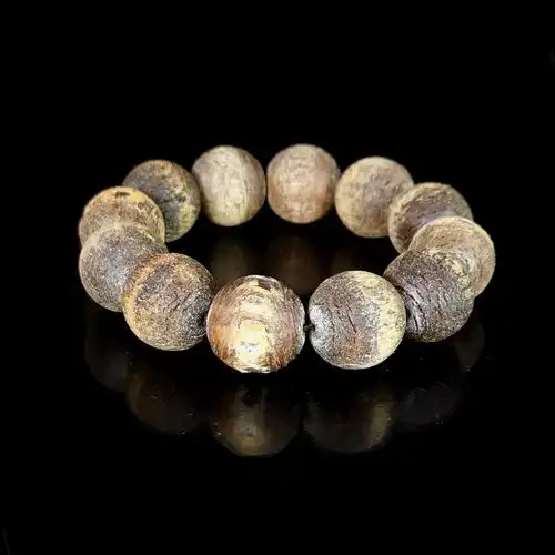 佚名 披毛犀角圆珠手串