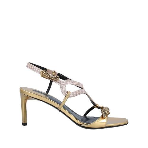 roberto cavalli女款金色凉鞋|sandals