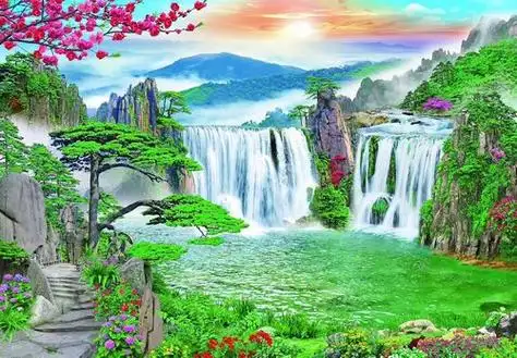 山水图头像招财的头像