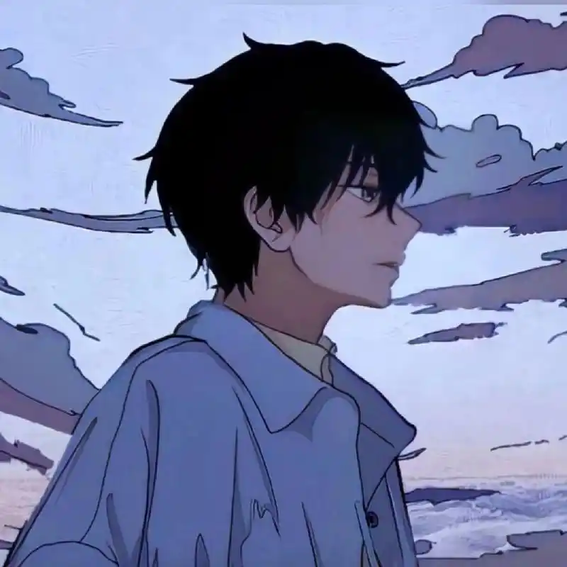 emo动漫男头 总感觉很喜欢第一张,哪种安静又孤独的感觉