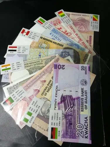 世界各国纸币十张,包真包品