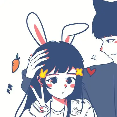 情侣简约头像78