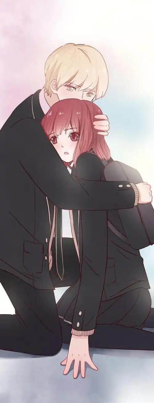 一对一张的情侣小清新手绘背景壁纸图片 我相信你不会让我失望_qq壁纸