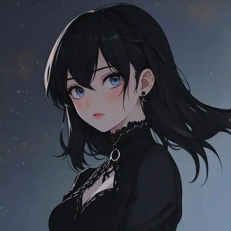 94冷酷动漫女生霸气黑暗头像94