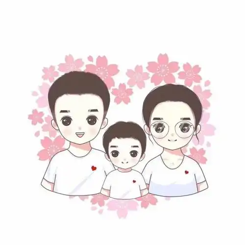 全家福头像,家有儿女,幸福之家微信头像