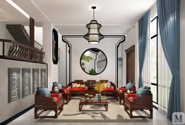 1万398㎡中式别墅装修徽风皖韵--简约徽派风-红星美凯龙家装效果图