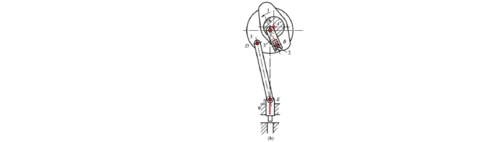 1-1所示为一简易冲床设计方案,试绘制其运动简图,分析其是否具有确定