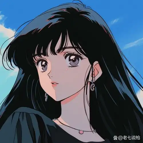 超级好看ins复古漫画女生头像