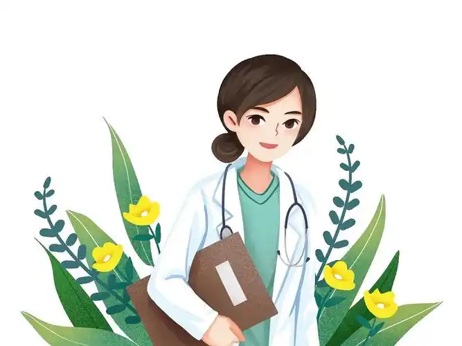 卡通白衣女医生医师节动态gif元素医生元素[gif]