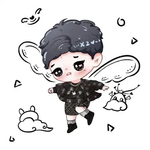 肖战elle开年刊#xz#我画的就是肖战#穿上小斗篷,就会变成小飞侠 ??