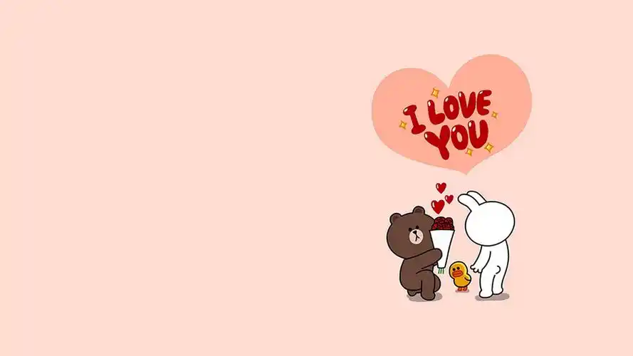 可爱卡通布朗熊可妮兔图片电脑壁纸 _ 图片网