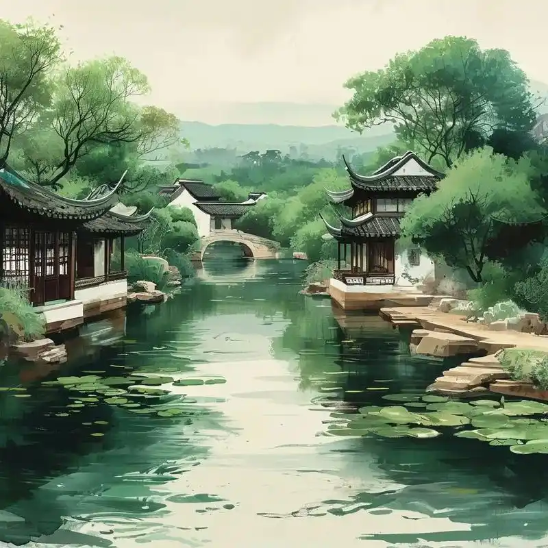 江南水乡美如画