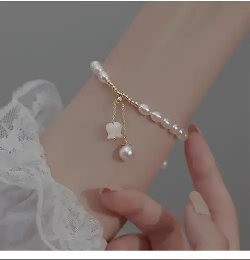 淡水珍珠手链女生ins小众设计高级感日式闺蜜精致手饰女夏珍珠手链