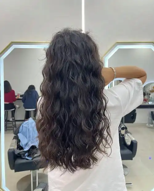 免打理烫发,显脸小,法式卷,适合头发少,细软.