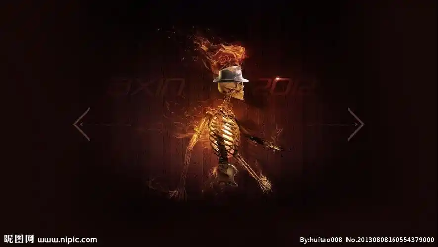 骷髅 火焰图片