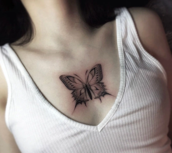 性感的女生胸部纹身图片女生胸口纹什么图案好看