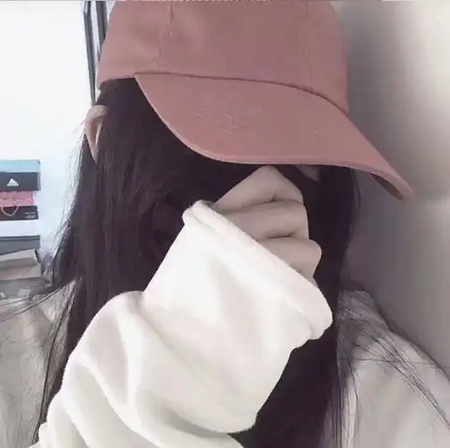 超好看女生挡脸头像