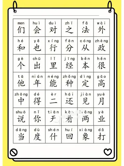 幼小衔接之识字篇三千字带拼音