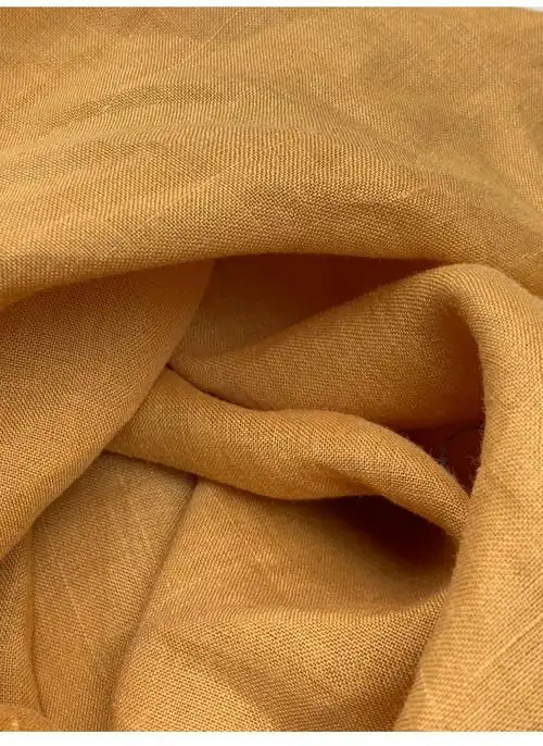 单面料砂洗纯苎麻布 手感好纯苎麻面料夏天面料出售2022新款 暗红色(0