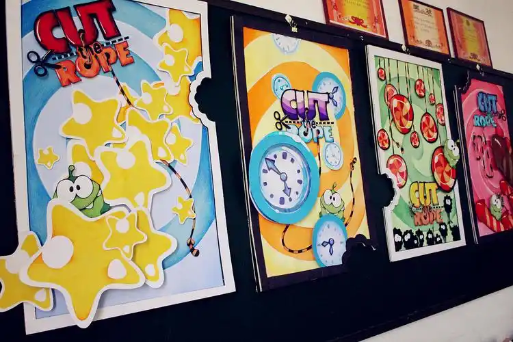 "cuttherope"pop手绘海报设计