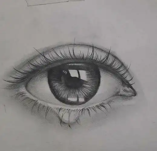 素描泪眼教程:简单几步画出唯美泪眼