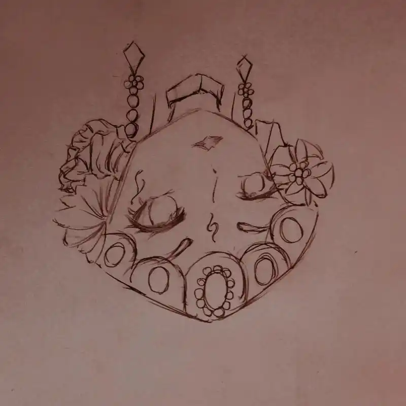 凤冠 #铅笔稿 #画渣日常 #简笔画 今儿个又来学简笔画了 - 抖音