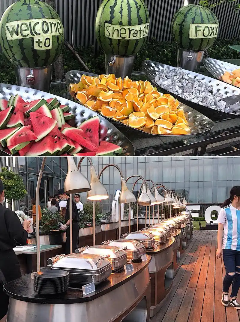 99元扶墙出,性价比最高的青岛五星级酒店露天自助餐