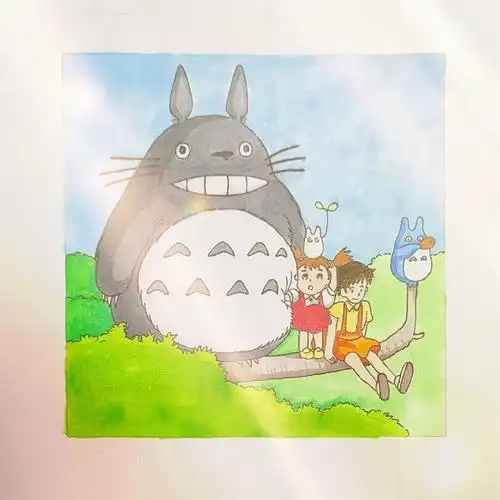 宫崎骏龙猫  #宫崎骏动漫手绘  #宫崎骏的夏天  #线稿 #马克笔