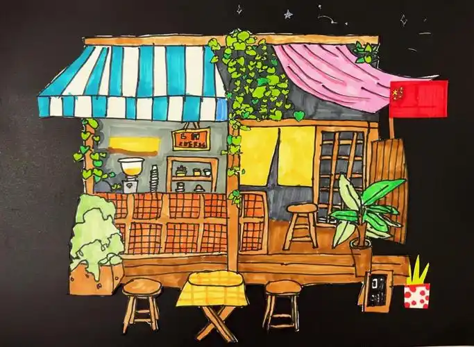 十岁儿童画房子92