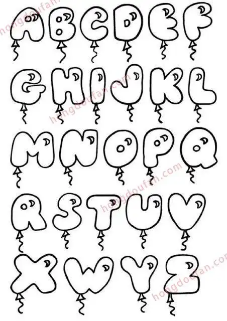 有趣可爱的迪士尼以及更多手写花体字英文字体 简笔画 第2张