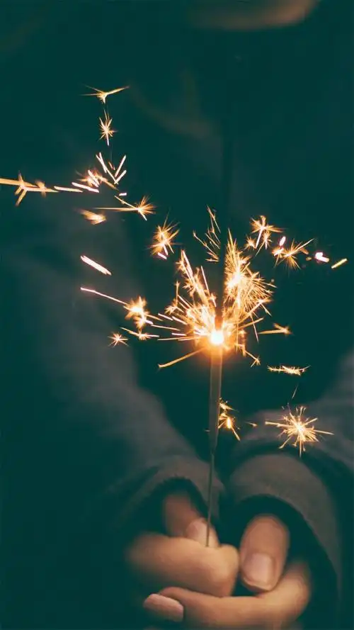 唯美耀眼的烟花图片手机壁纸