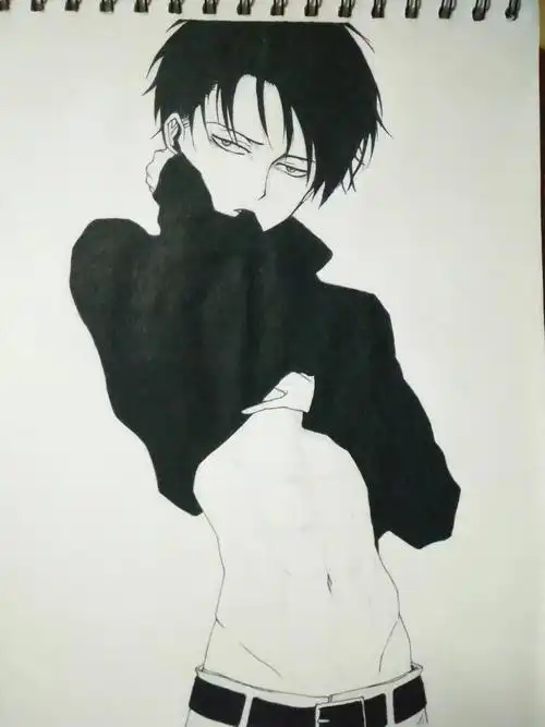 兵长的腹肌,舔舔.(*~3~)╭