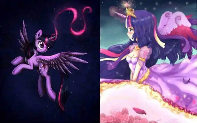 当小马宝莉变美女拟人形象后,紫悦变性感老师!第三个你认识吗?