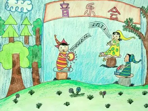 《森林音乐会》/儿童书画作品《森林音乐会》欣赏_中国少儿美术教育网