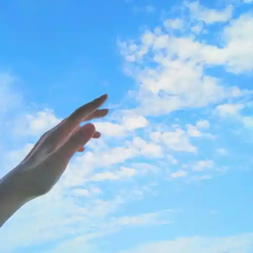 蓝天白云还有美手