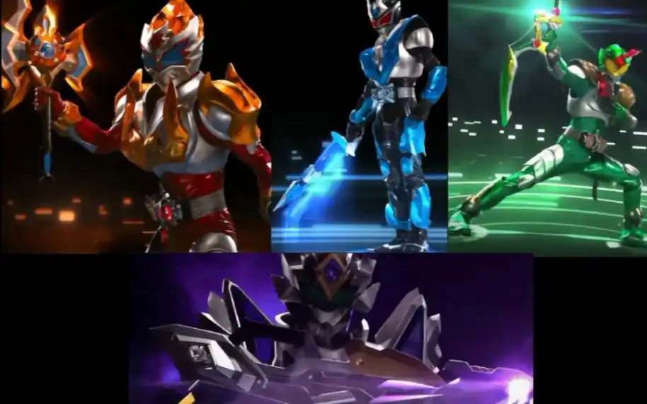 【铠甲勇士·拿瓦】四元素铠甲变身 两种武器必杀