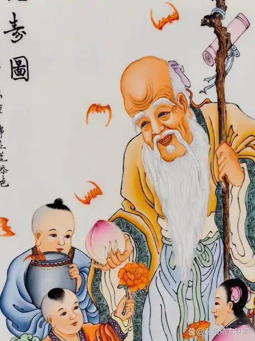 112*58 67祝寿图 9815一幅画,跨越时空的对话.