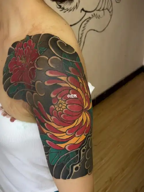 遮盖大面积胎记#日式老传统纹身  #半甲纹身  #郑州纹身店  #巩义暴龙