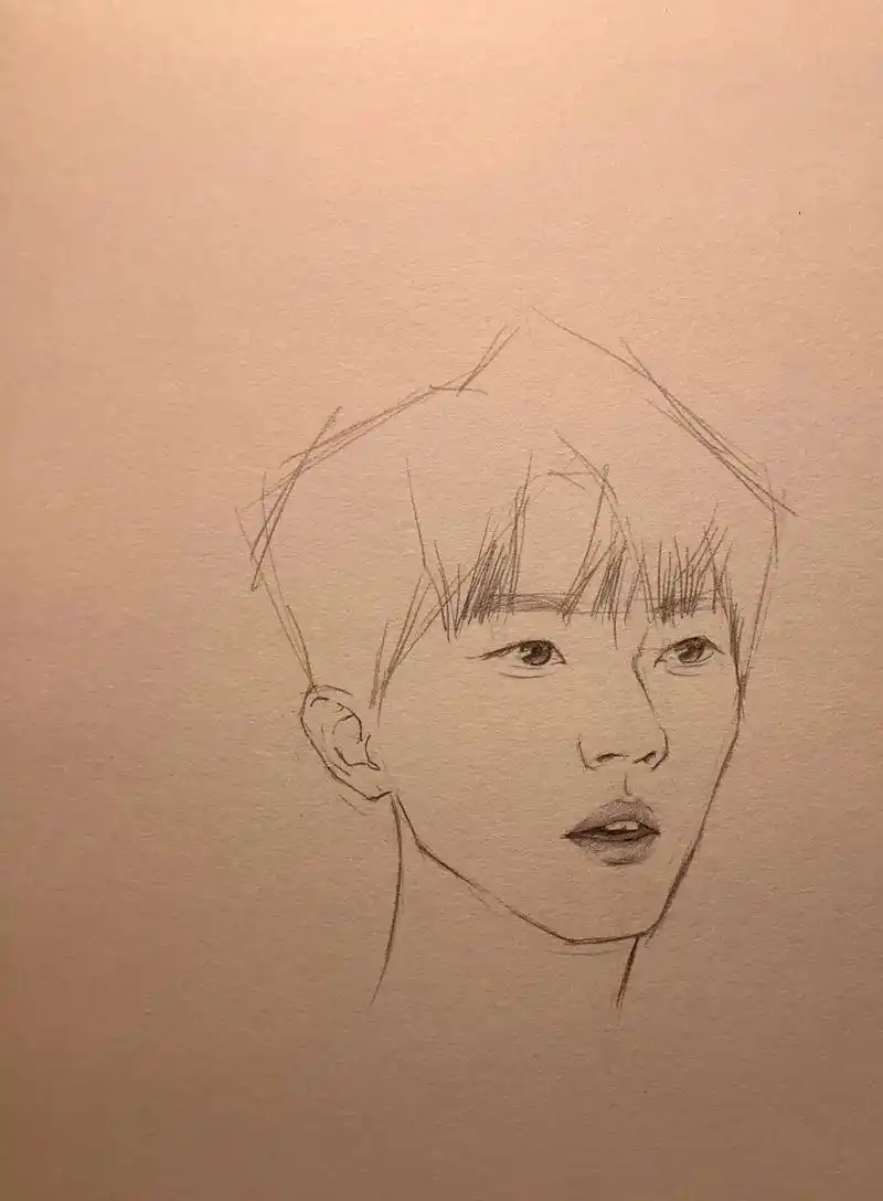 速写马嘉祺.自动铅笔速写#速写 #人物速写 #马嘉祺 #时代 - 抖音