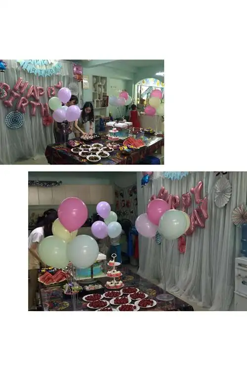 生日会场布置中