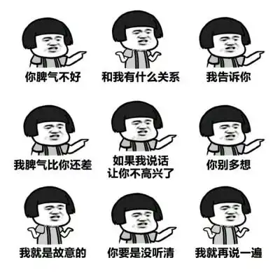 我脾气很不好的