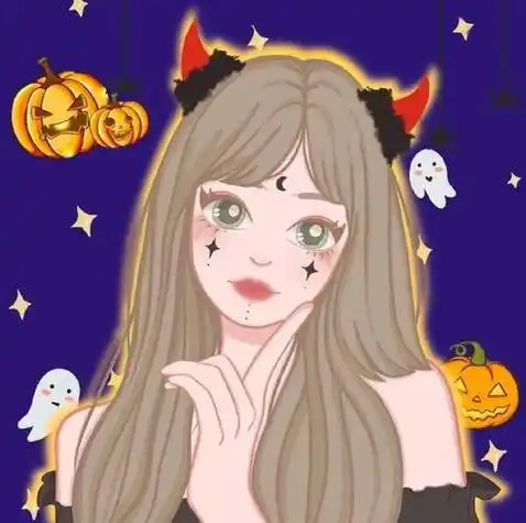 万圣节女鬼动漫头像