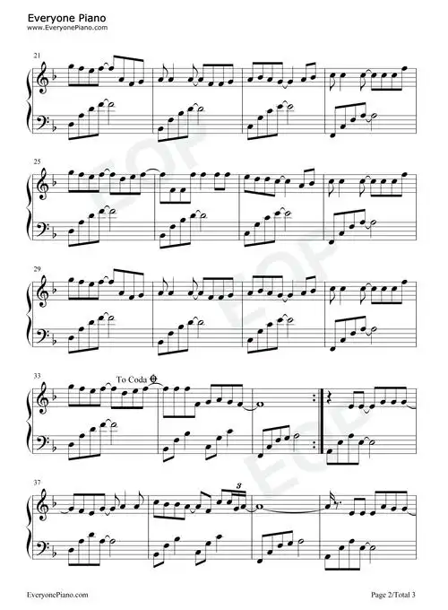 那就这样吧-简单版-再爱都曲终人散了-动力火车五线谱预览2